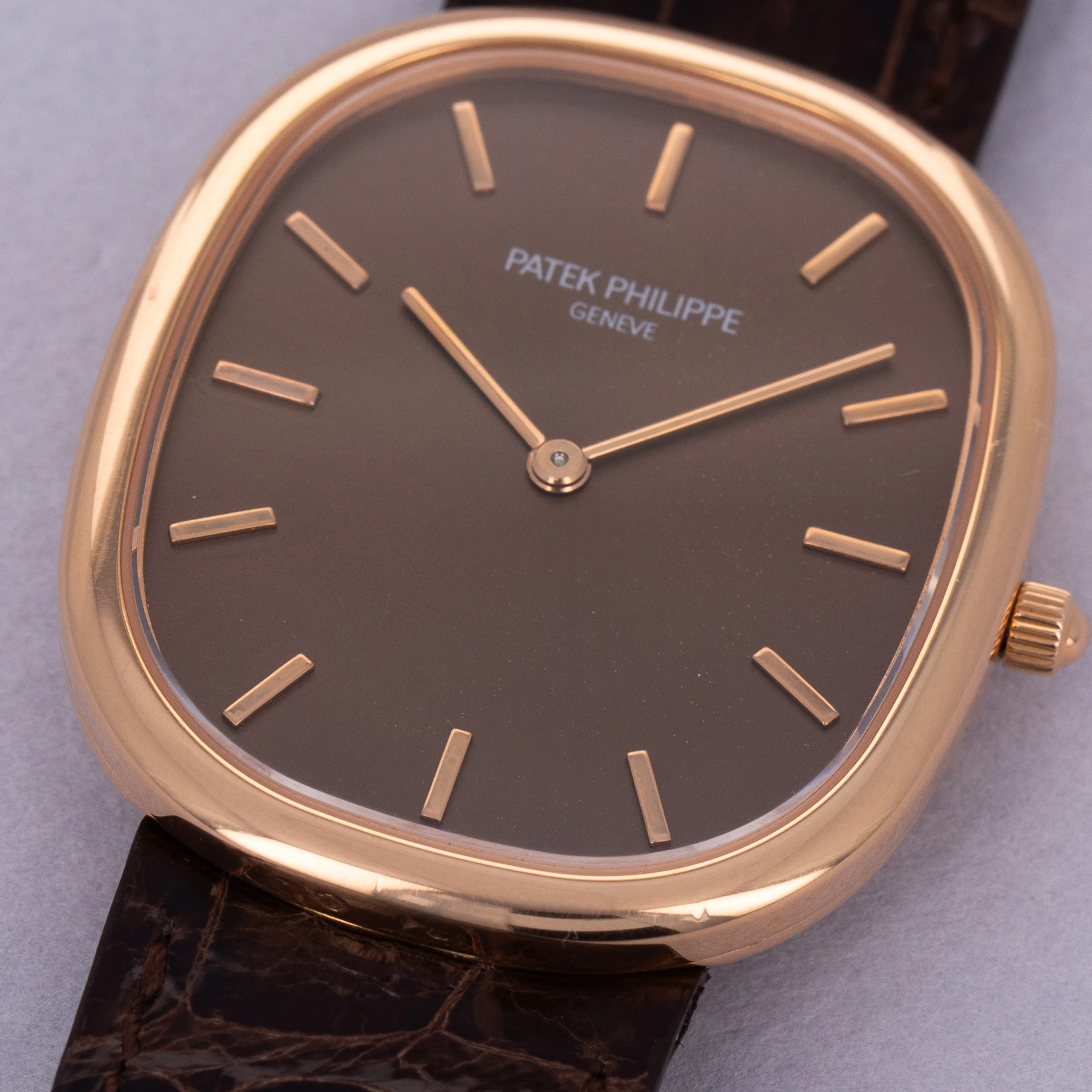 Patek Philippe Golden Ellipse 3738/100R 31mm Rose gold Brown 2