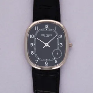 Patek Philippe Golden Ellipse 5028G-001 White gold Black