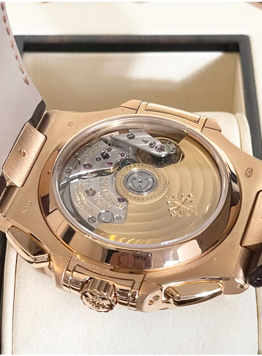 Patek Philippe Nautilus 5980R-001 40.5mm Rose gold Brown 3