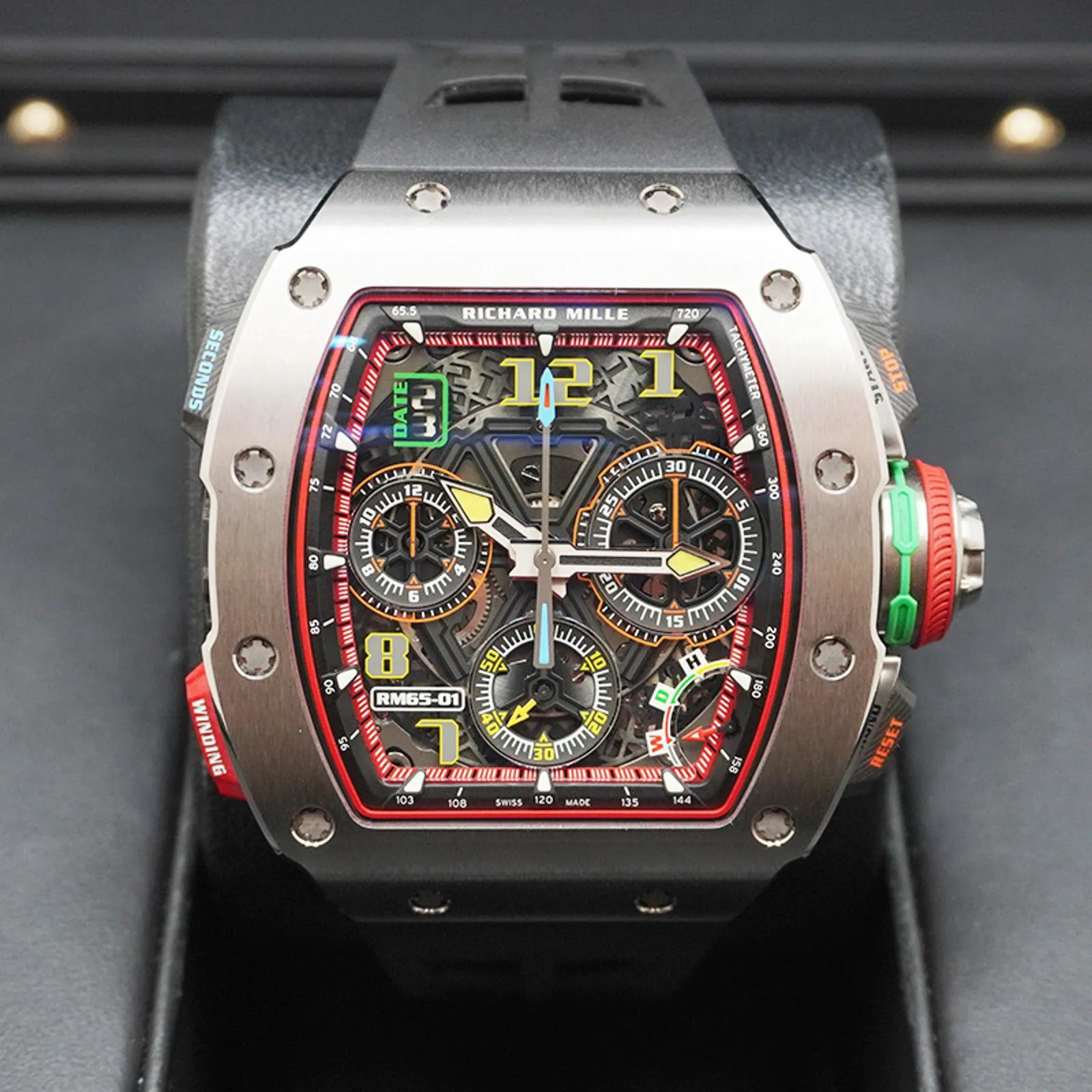 Richard Mille RM 65-01 RM65-01 44.5mm Rose gold Skeletonized