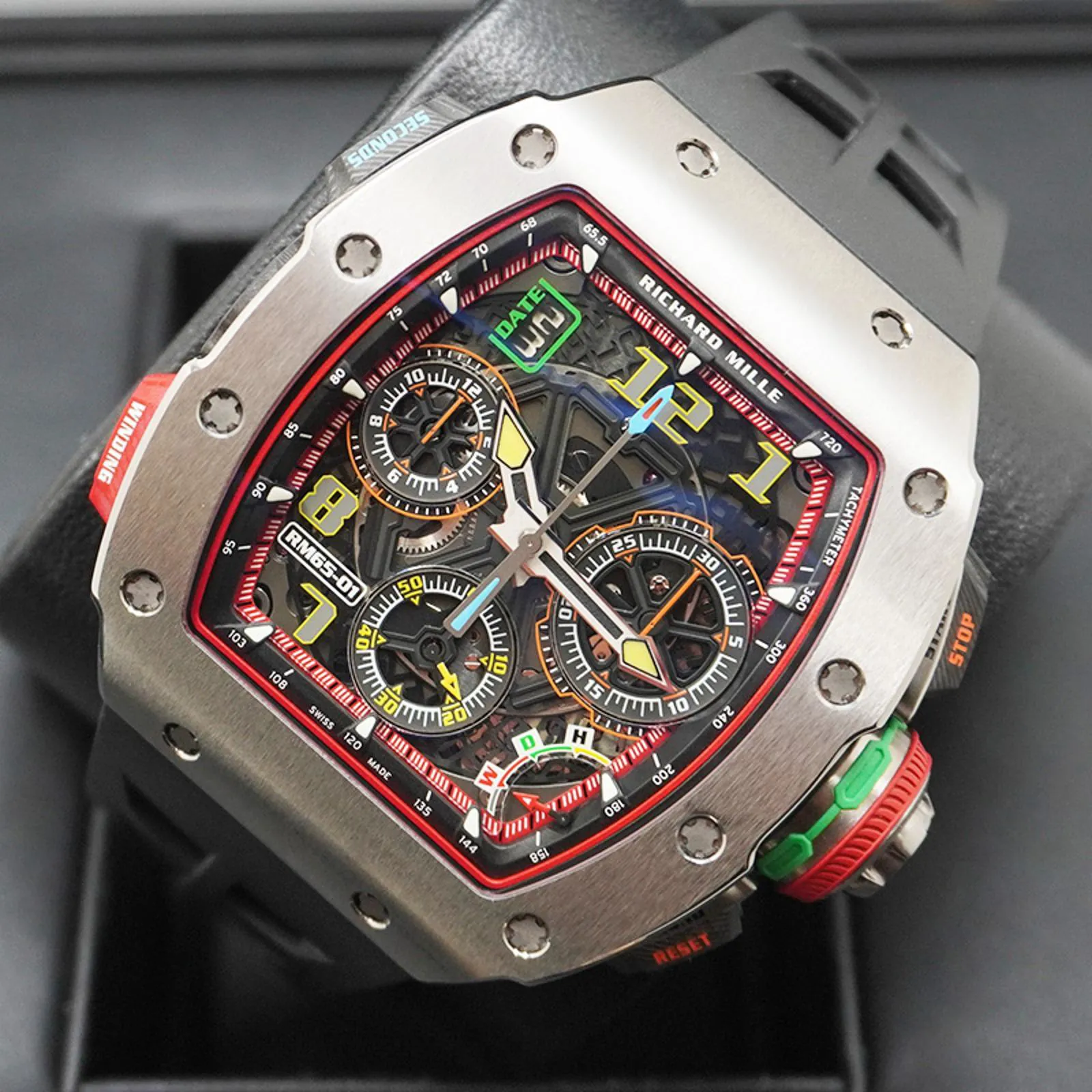 Richard Mille RM 65-01 RM65-01 44.5mm Rose gold Skeletonized 1