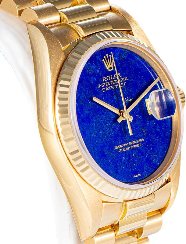 Rolex Datejust 36 16018 36mm Yellow gold Lapis lazuli 2