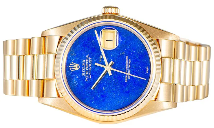 Rolex Datejust 36 16018 36mm Yellow gold Lapis lazuli 3