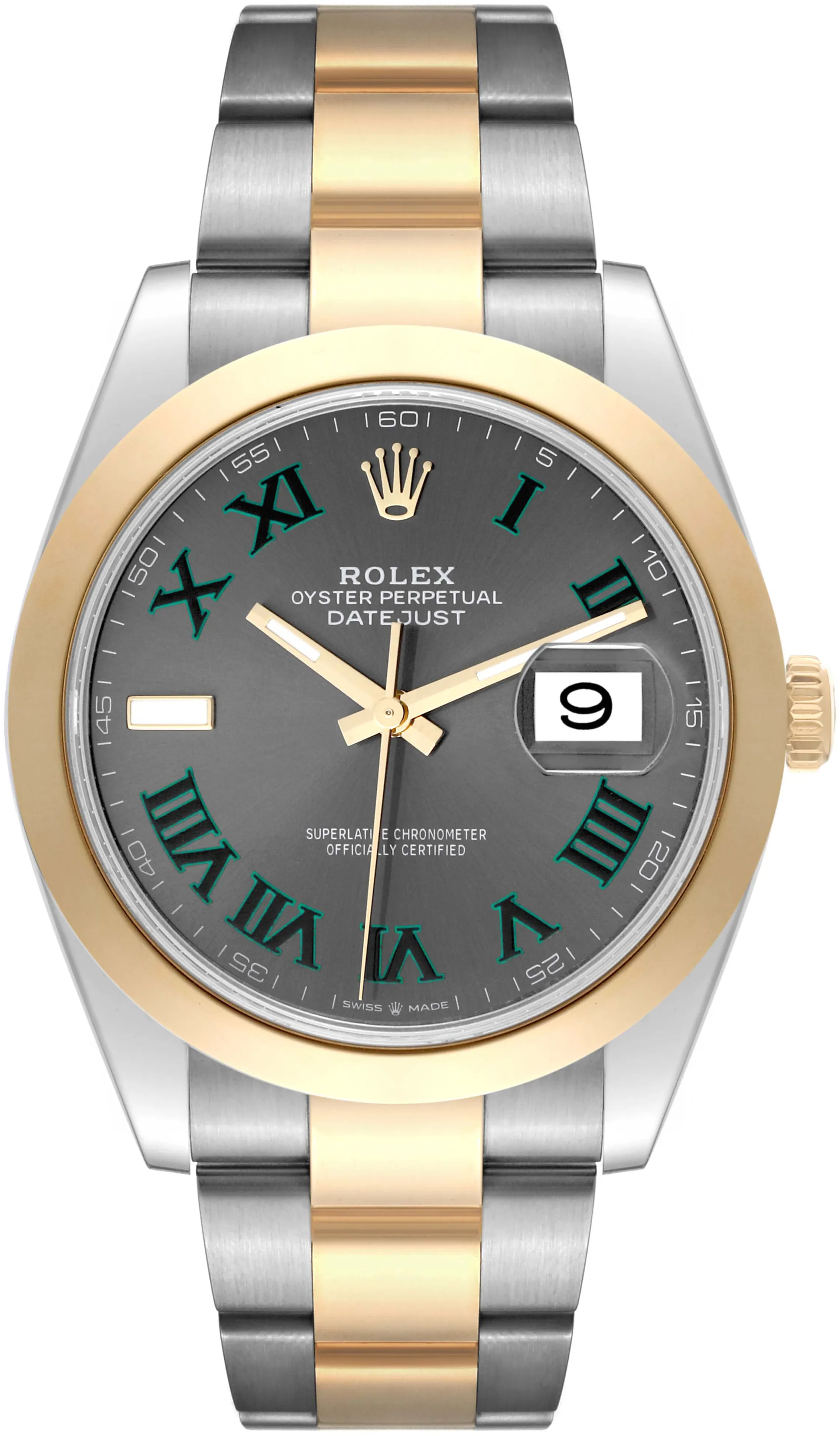 Rolex Datejust 41 126303 41mm Yellow gold and Stainless steel Slate grey