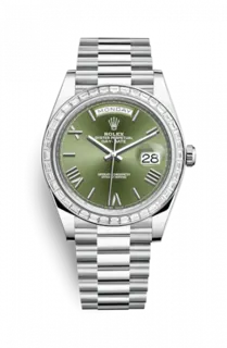 Rolex Day-Date 228396TBR-0020 Platinum Green