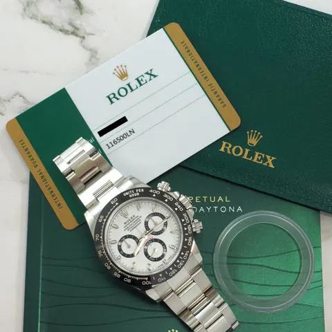 Rolex Daytona 116500LN 40mm Stainless steel White