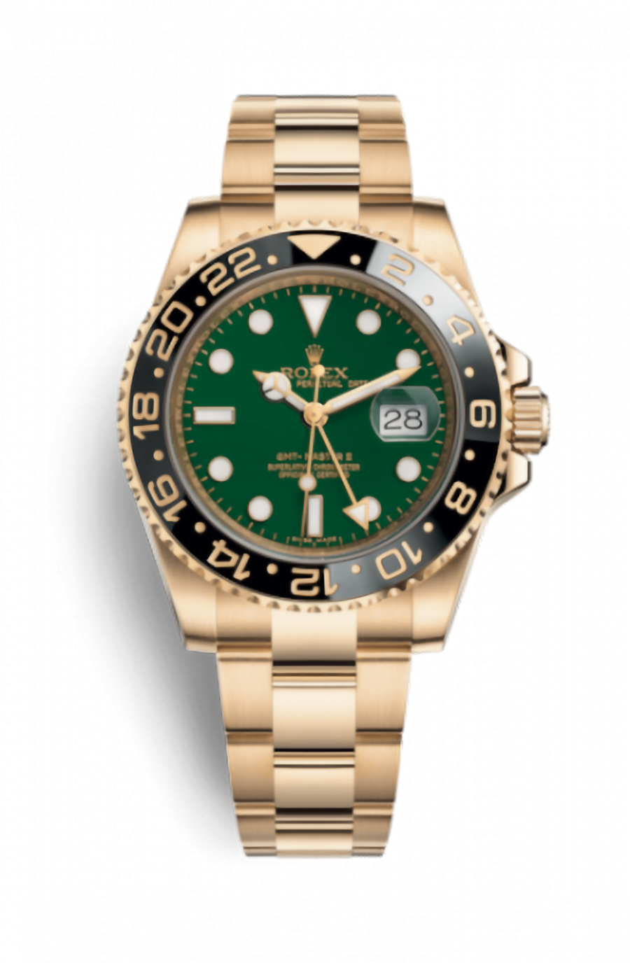 Rolex GMT-Master II 116718LN-0002 40mm Yellow gold Green