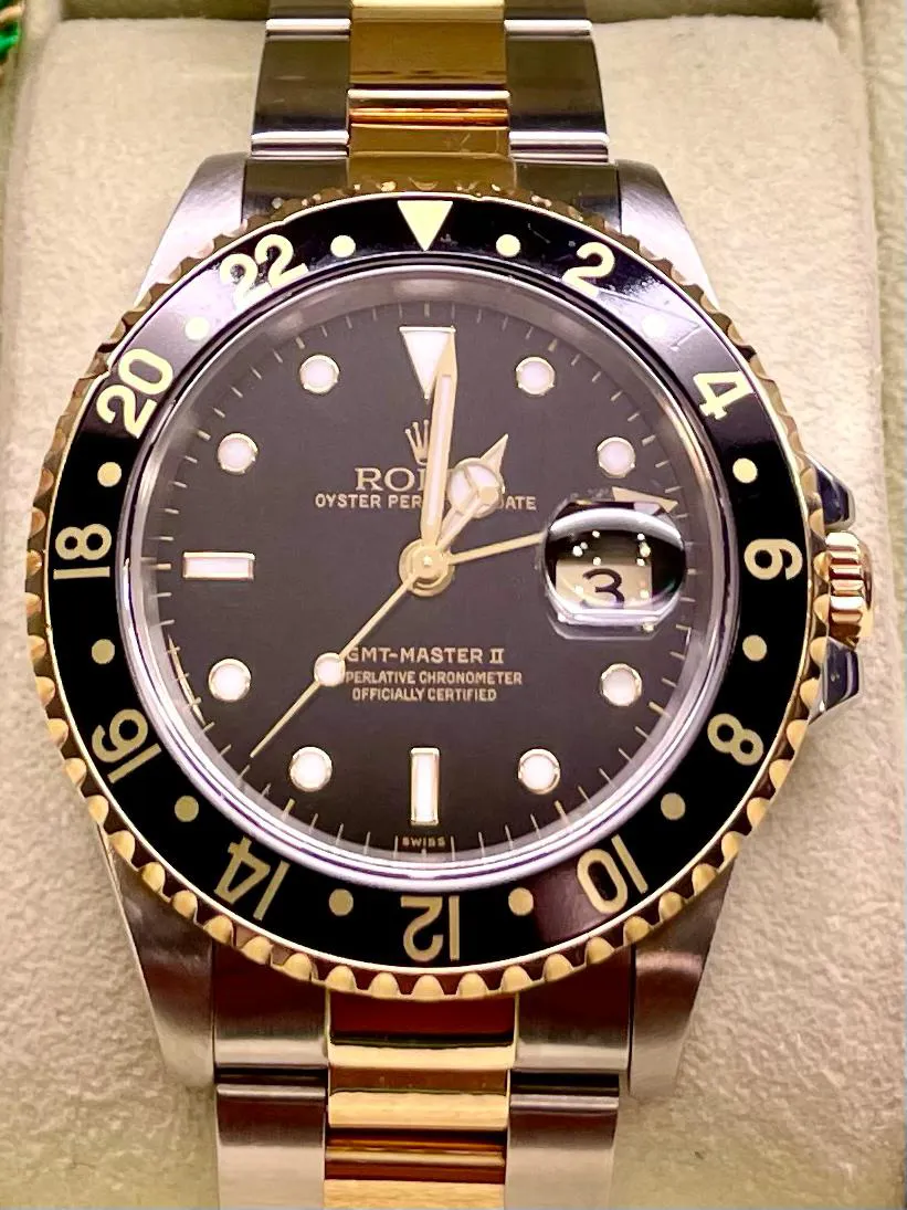 Rolex GMT-Master II 16713 40mm Stainless steel Black Luminescent 1