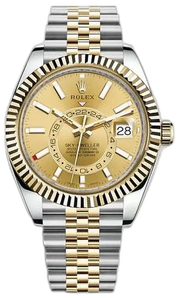 Rolex Sky-Dweller 326933-0004 42mm Stainless steel Champagne