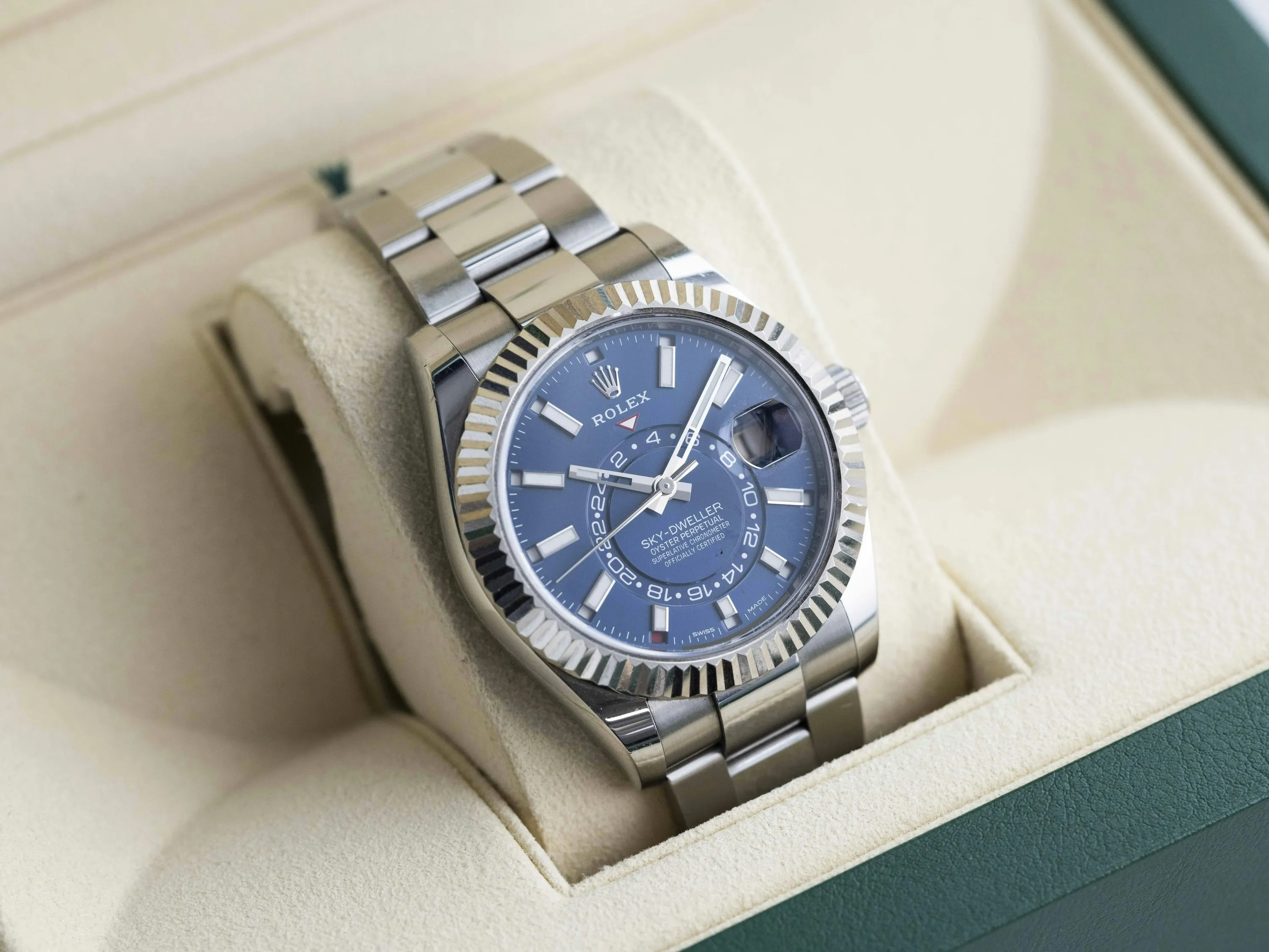 Rolex Sky-Dweller 326934 42mm White gold and Stainless steel Blue 15