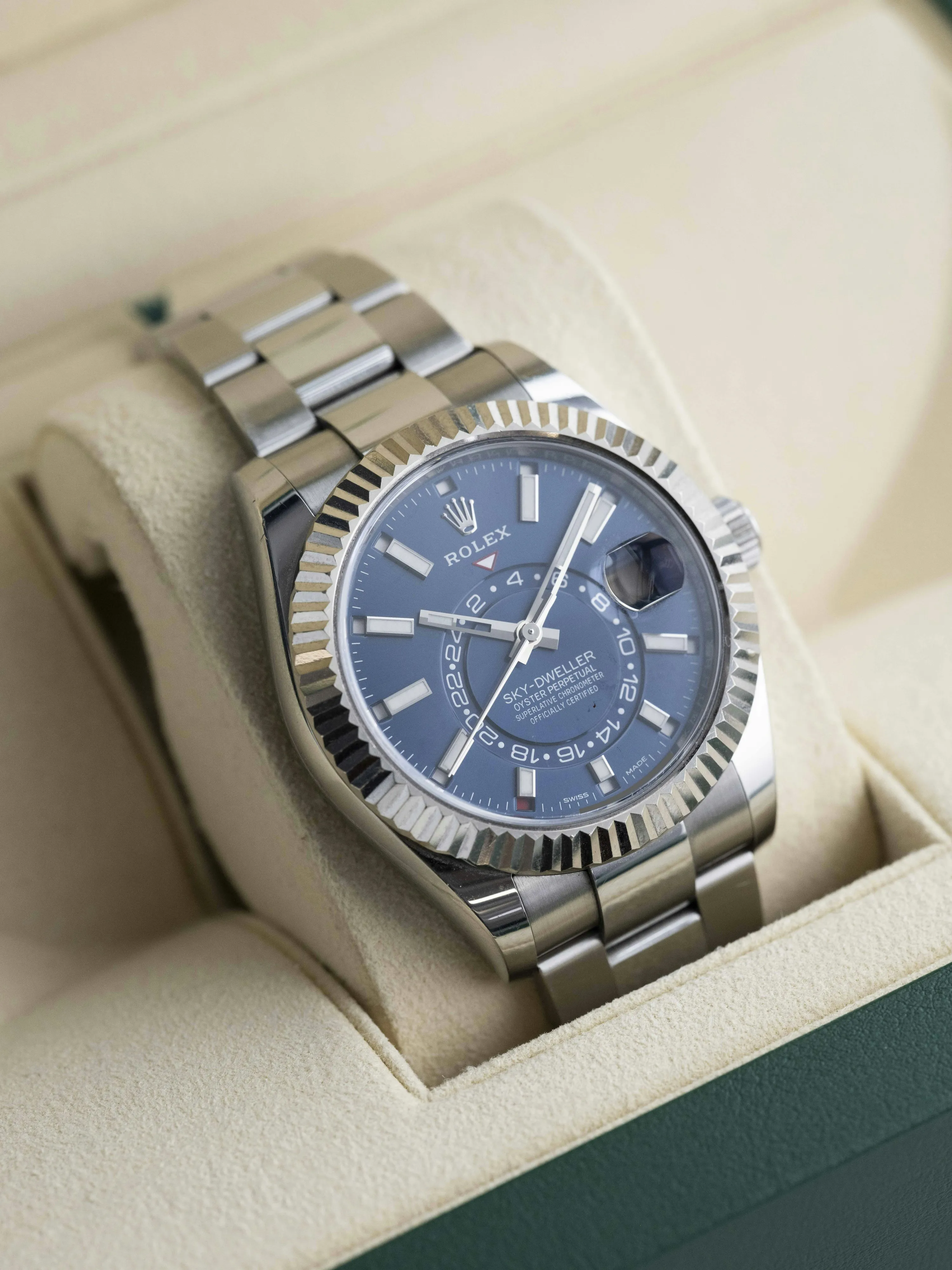 Rolex Sky-Dweller 326934 42mm White gold and Stainless steel Blue 16