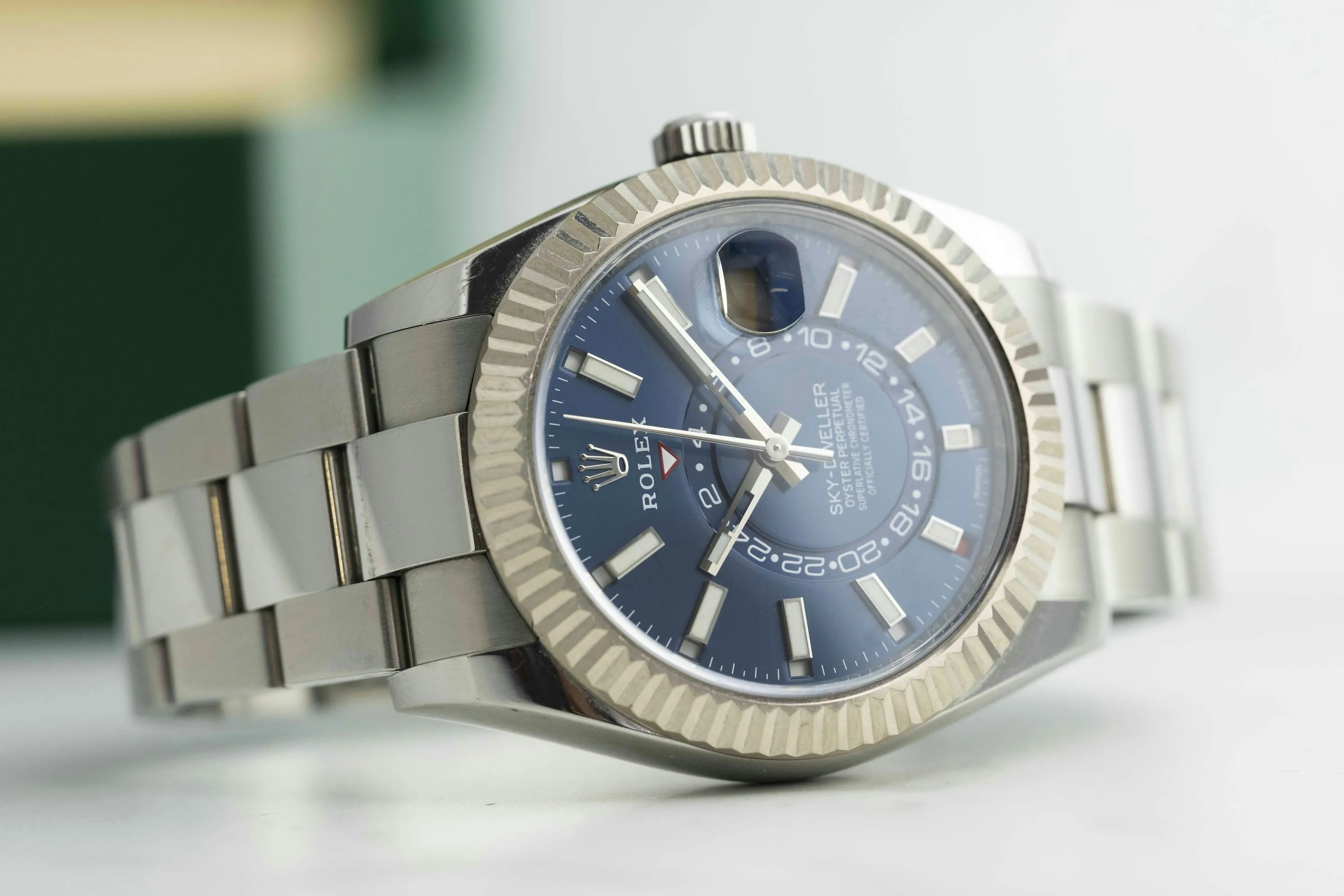 Rolex Sky-Dweller 326934 42mm White gold and Stainless steel Blue 20