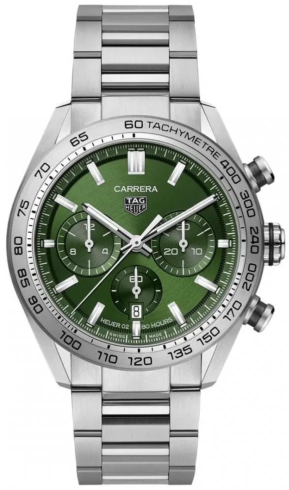 TAG Heuer Carrera CBN2A10.BA0643 44mm Stainless steel Green