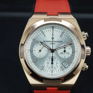 Vacheron Constantin Overseas Chronograph 5500V/000R-B074 Rose gold Silver