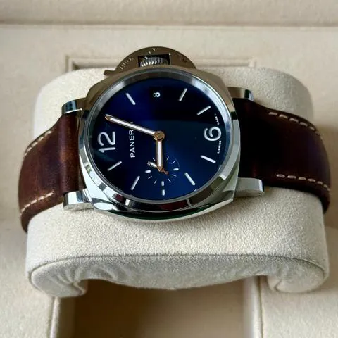 Panerai Luminor Marina PAM 01123 38mm Stainless steel Blue 3