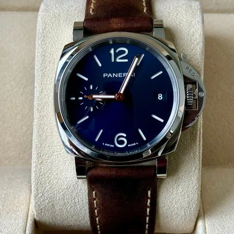 Panerai Luminor Marina PAM 01123 38mm Stainless steel Blue 5