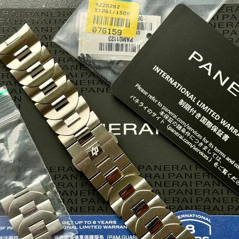 Panerai Luminor Marina PAM 01123 38mm Stainless steel Blue 6