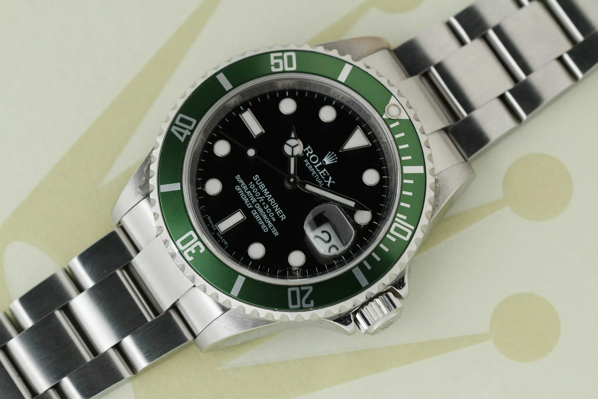 Rolex Submariner 16610LV 40mm Stainless steel Black 3