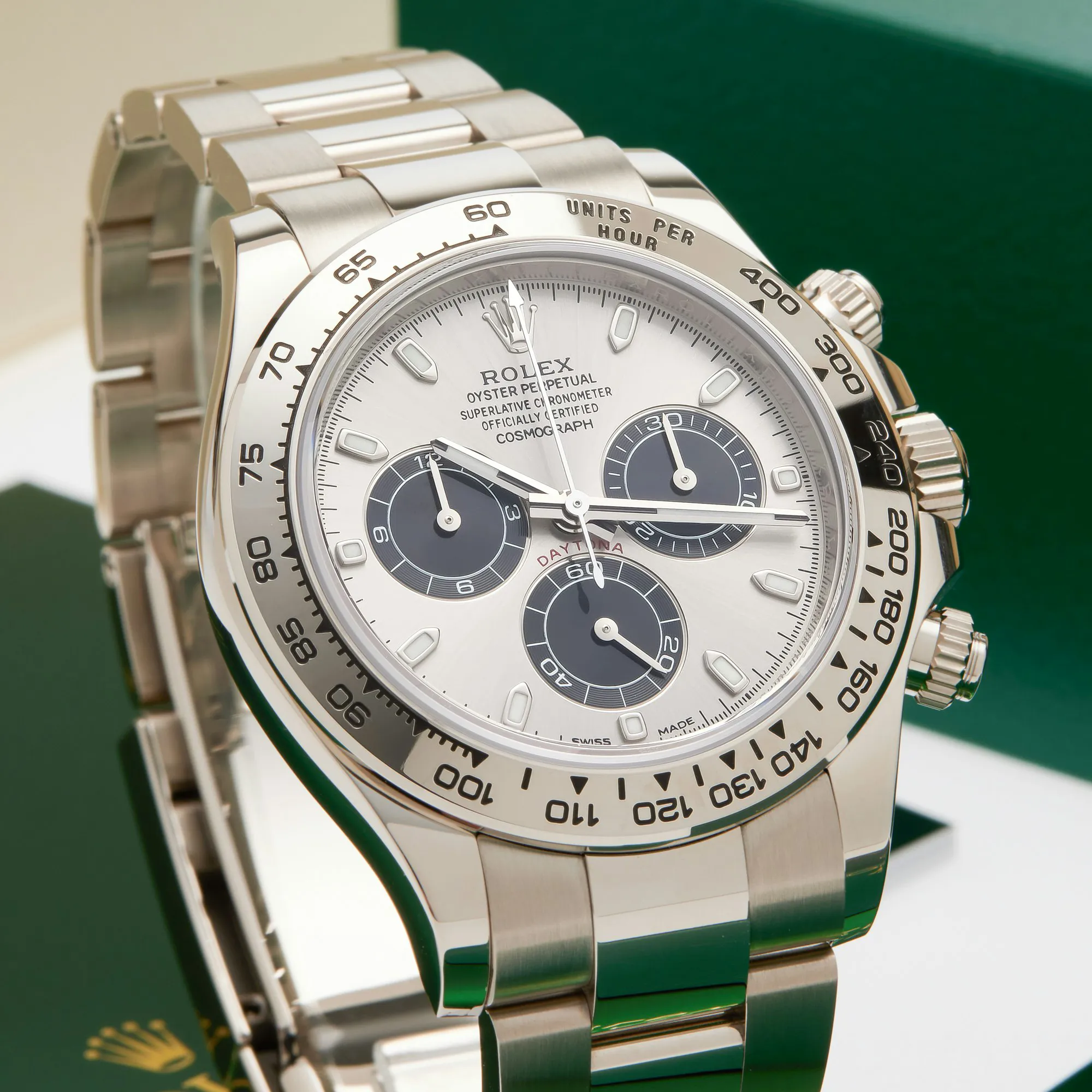 Rolex Daytona 116509 40mm White gold Silver 18