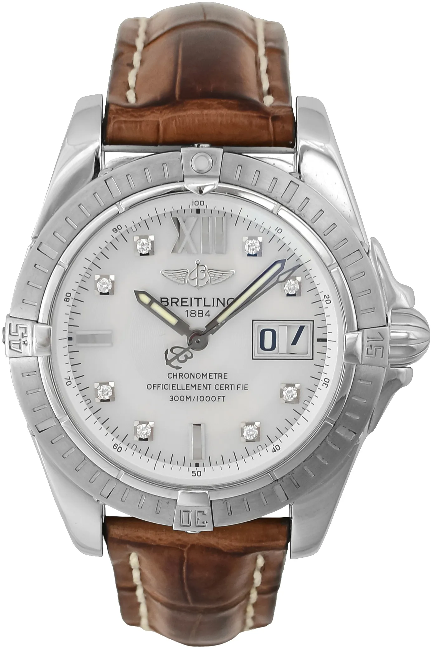 Breitling Galactic A49350 41mm en acero Madreperla