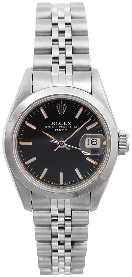 Rolex Oyster Perpetual 69160 26mm en acero Negro