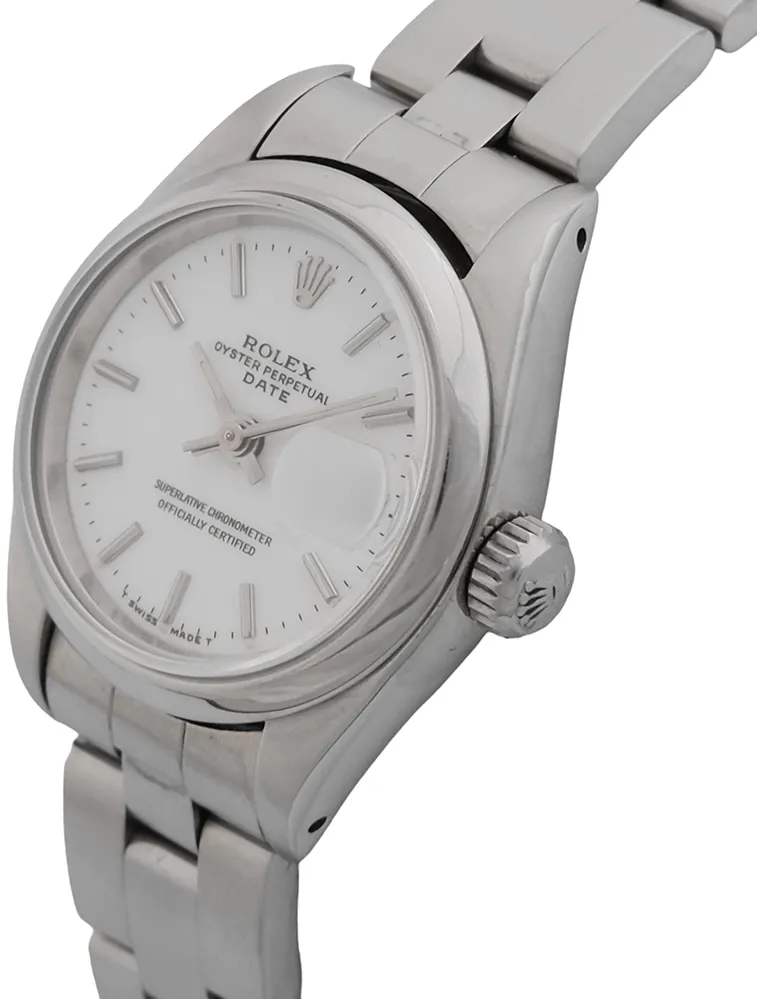 Rolex Oyster Perpetual 69160 26mm acero Plata 1