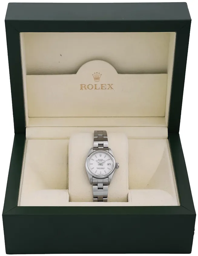 Rolex Oyster Perpetual 69160 26mm acero Plata 8