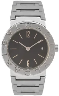 Bulgari Bb26SS BB 26 SS acero Negra