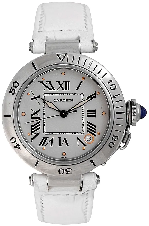 Cartier Pasha W3100255 35mm acero Crema