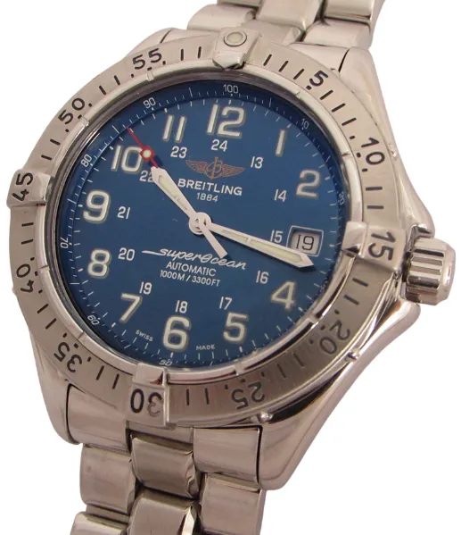 Breitling Superocean A17340 41mm en acero Azul 5