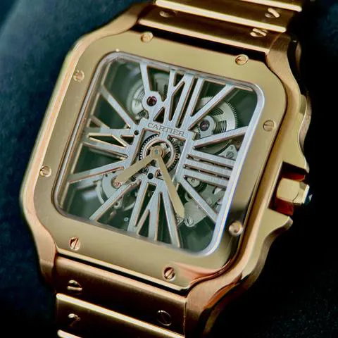 Cartier Santos WHSA0016 40mm Rose gold Skeletonized 3