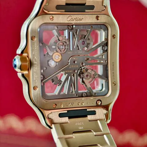 Cartier Santos WHSA0016 40mm Rose gold Skeletonized 4