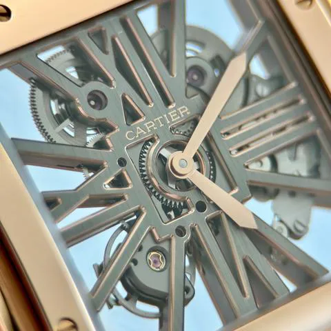 Cartier Santos WHSA0016 40mm Rose gold Skeletonized 10