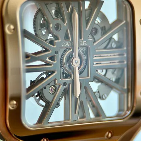 Cartier Santos WHSA0016 40mm Rose gold Skeletonized 11