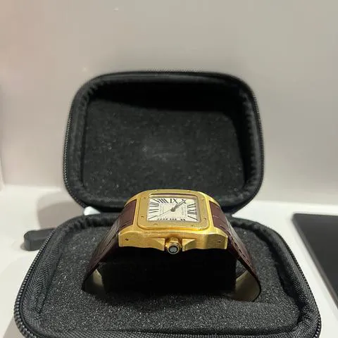 Cartier Santos 100 2880 100mm Yellow gold Silver 3