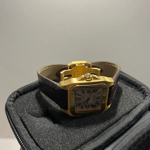 Cartier Santos 100 2880 100mm Yellow gold Silver 8