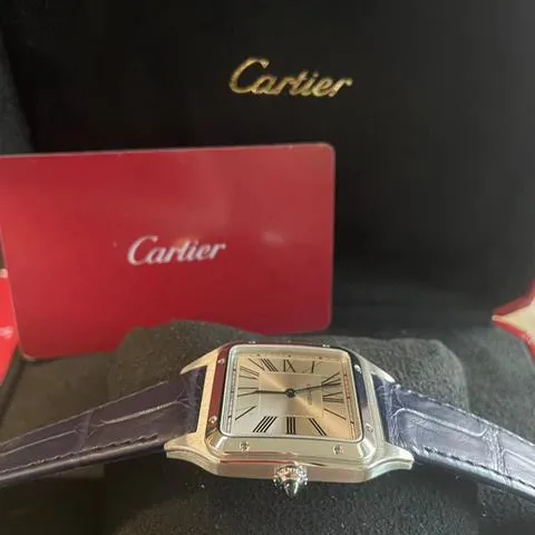 Cartier Santos Dumont WSSA0022 43.5mm Stainless steel Silver 6