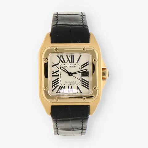 Cartier Santos 100 2880 Yellow gold White