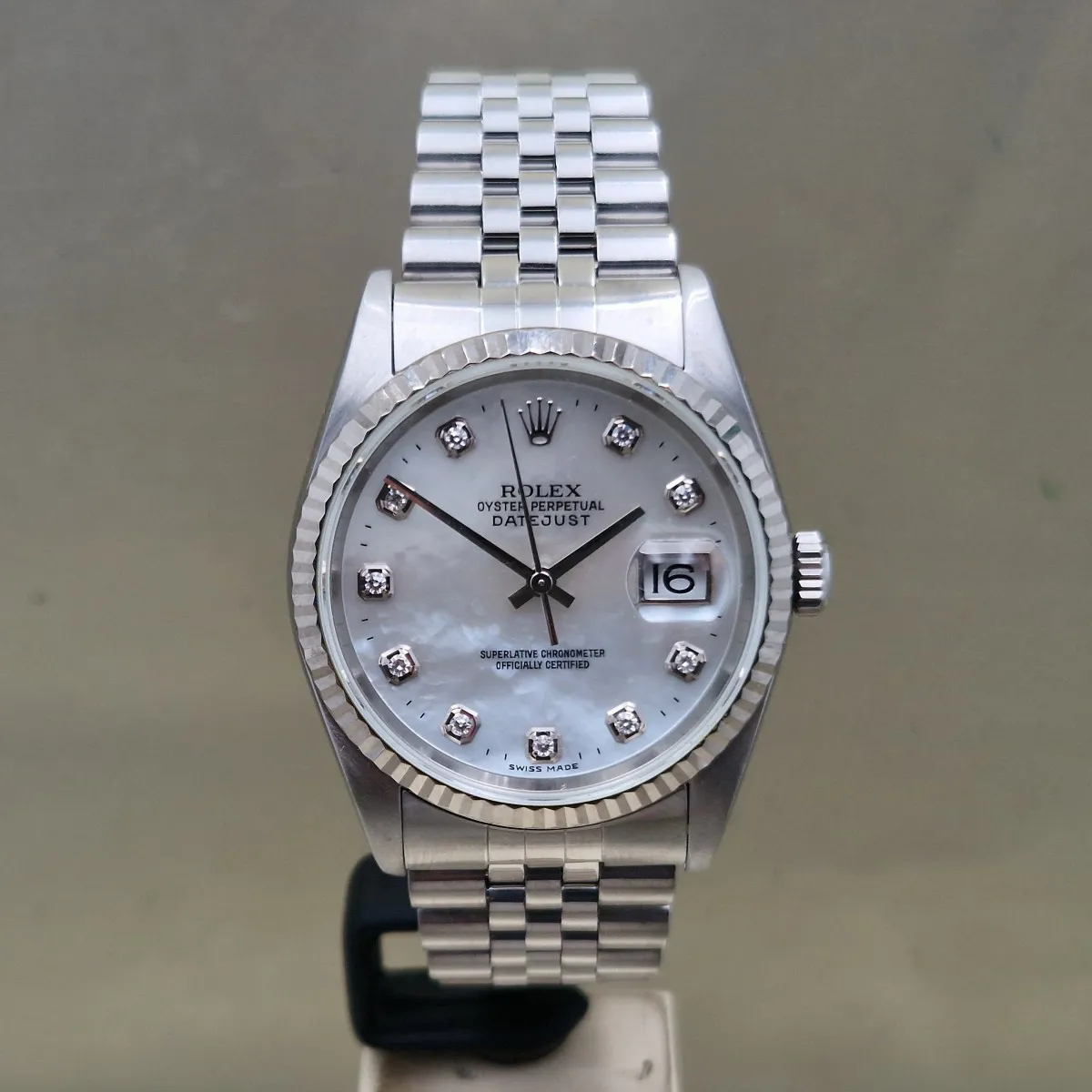 Rolex Datejust 36 16220 36mm ACCIAIO MADREPERLA