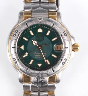 TAG Heuer 6000 WH5253-KI Yellow gold and Stainless steel Green