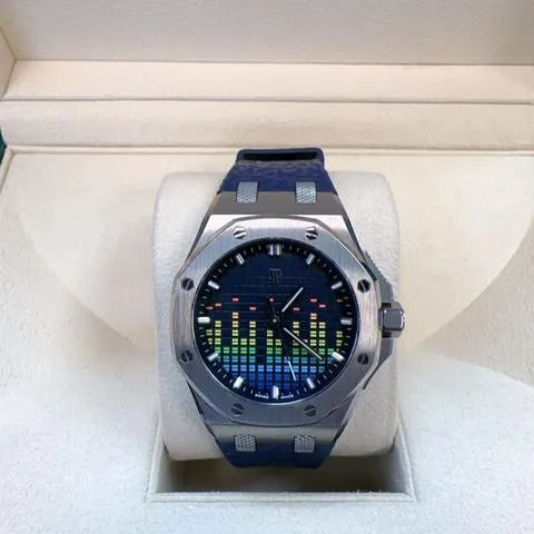 Audemars Piguet Royal Oak Offshore 77600TI.OO.A343CA.01 37mm Titanium Blue