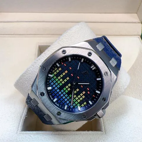 Audemars Piguet Royal Oak Offshore 77600TI.OO.A343CA.01 37mm Titanium Blue 5