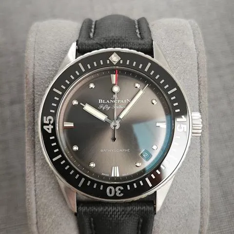 Blancpain Fifty Fathoms 5100B-1110-B52A 38mm Stainless steel Gray meteor