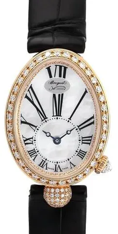 Breguet Reine de Naples 8928BR/51/944/DD0D3L 33mm Rose gold Mother-of-pearl