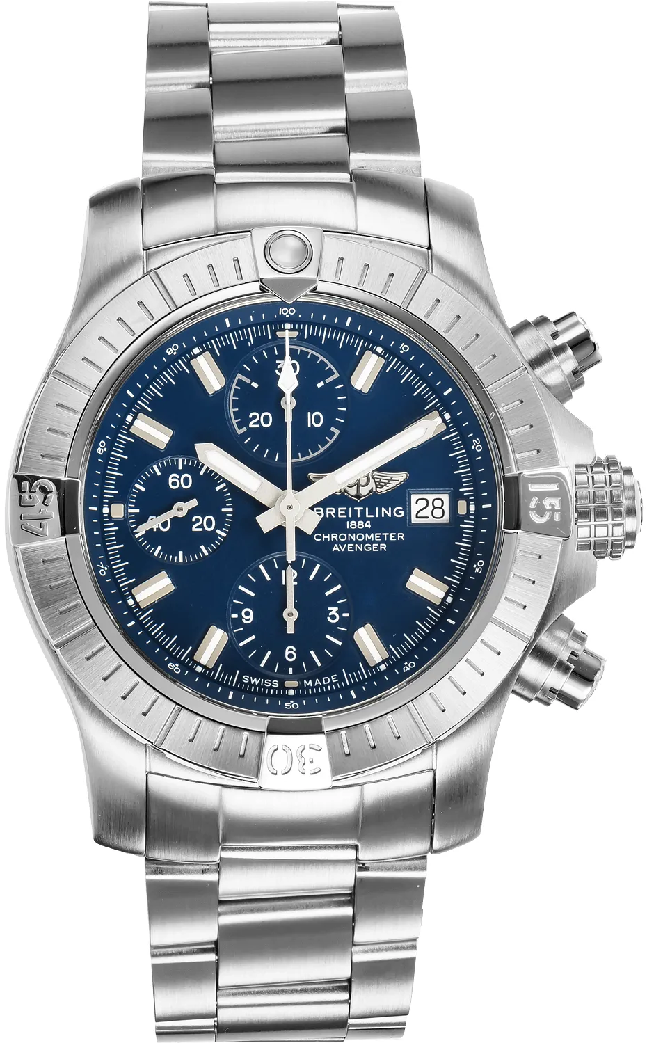 Breitling Avenger A13385101C1A1 43mm Stainless steel Blue