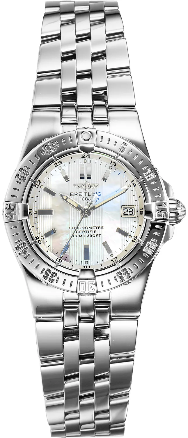 Breitling Galactic A71340 30mm Stainless steel White