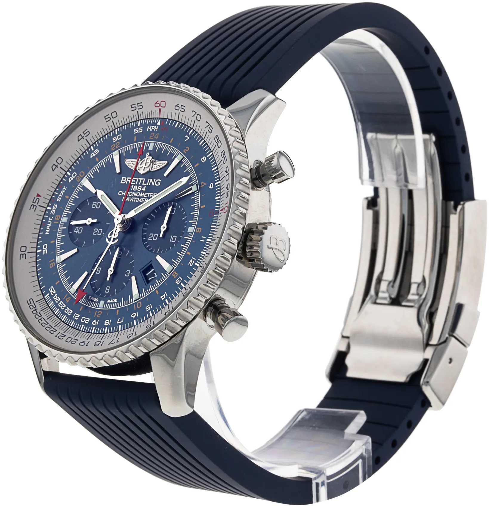 Breitling Navitimer AB0441 48mm Stainless steel Blue Baton 2