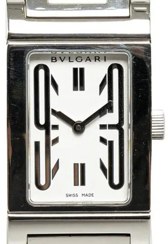 Bulgari Rettangolo RT39S 21mm Stainless steel White