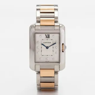 Cartier Tank Anglaise WT100032 Rose gold and Stainless steel