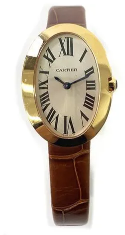 Cartier Baignoire Small Model W8000007 31.5mm Rose gold White
